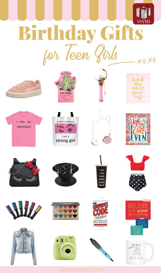 2018 Unique Birthday Gifts for Teen Girls. Cute and inexpensive ideas. Perfect f...