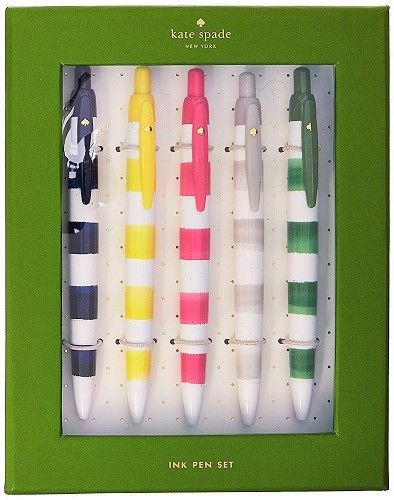 Kate Spade Rugby Stripe Pen Set. Kate Spade school supplies. Back to school shop...