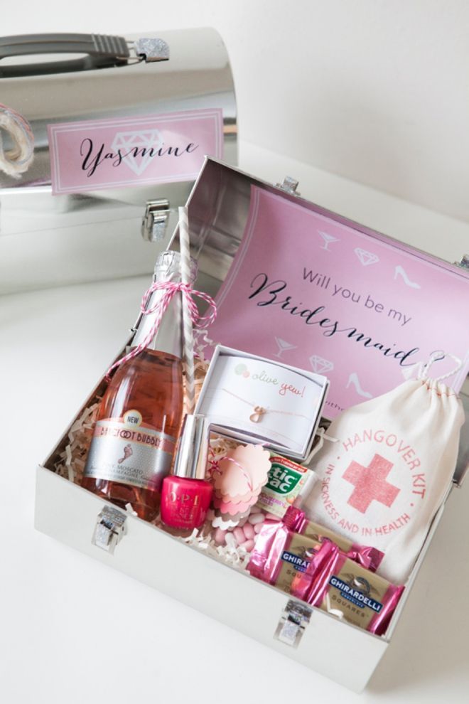 DIY - Will You Be My Bridesmaid? Lunch Box... with FREE printables. Guess what, ...