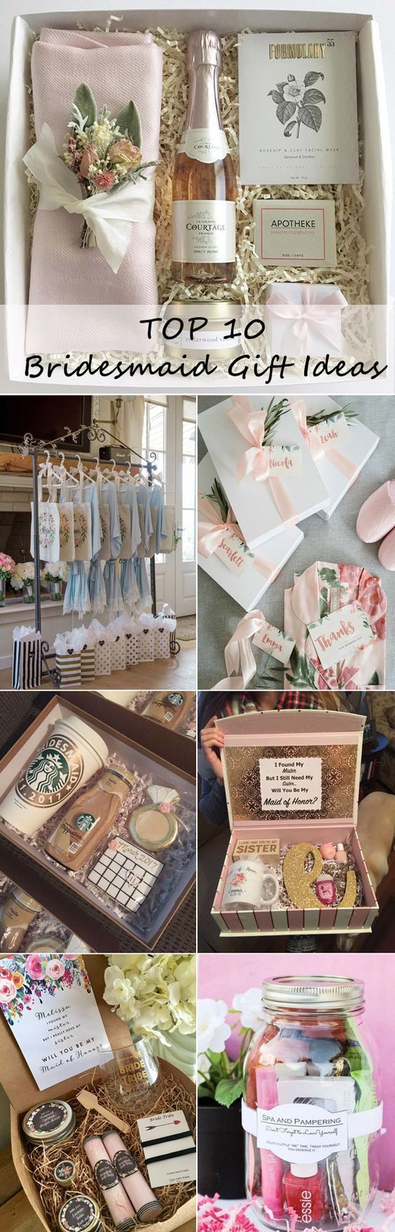 Your bridesmaids will love these bath and body gifts. Enjoy them on a bridal spa...
