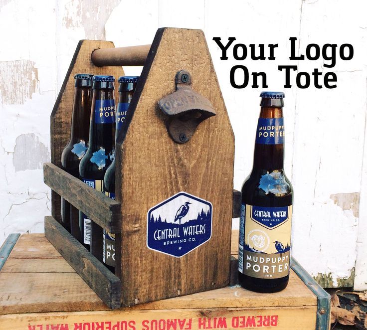 Corporate Gifts  : Custom 6 Pack Beer Carrier with Your Logo Corporate Gift Hand...