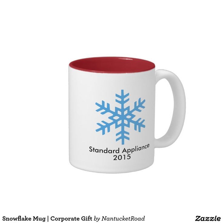 Corporate Gifts  : Snowflake Mug | Corporate Gift  #zazzle #mug #giftidea #corpo...