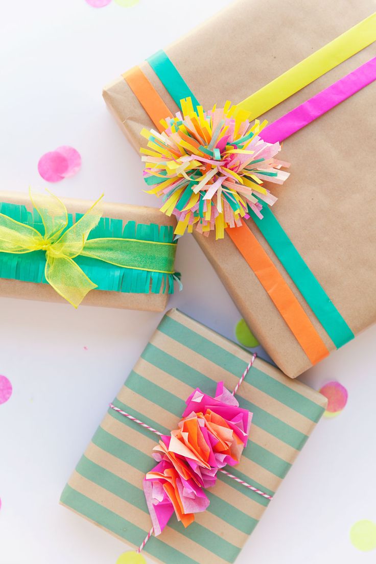 3 FUN WAYS TO WRAP WITH TISSUE PAPER