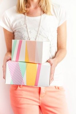 Pretty pastel gift wrapping!