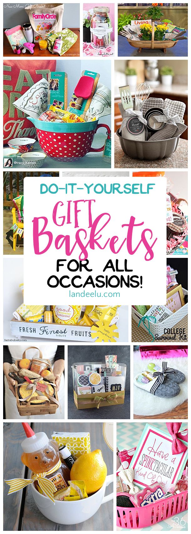 Put together a gift basket for any occasion and make someone's day! Easy do ...