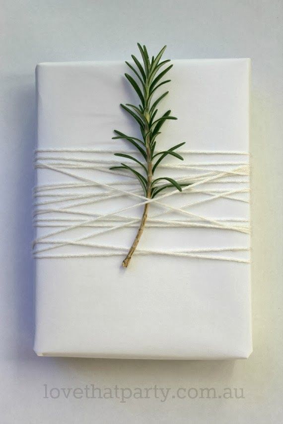 pure and simple gift wrap