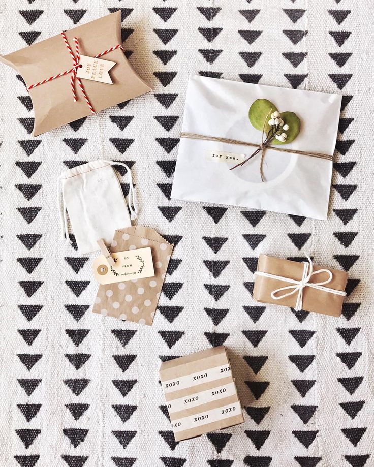 Simple brown paper wrapping ideas.