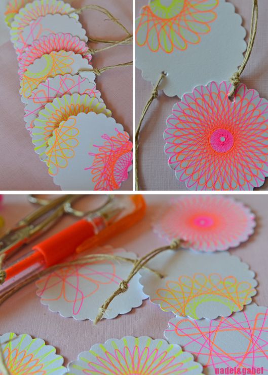 Spirograph gift tags...