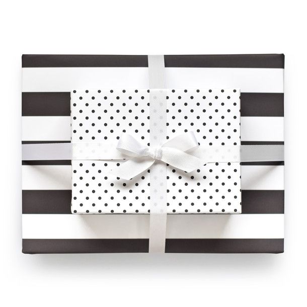 Reversible Wrapping Paper Black