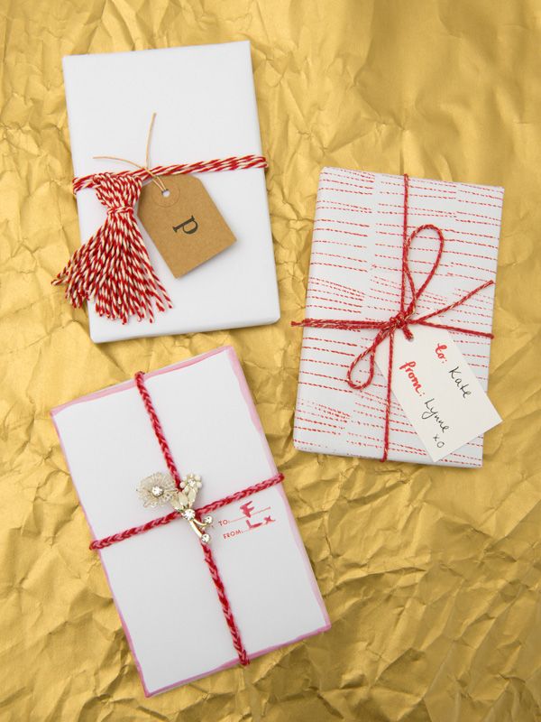 Three ways to wrap with bakers twine.