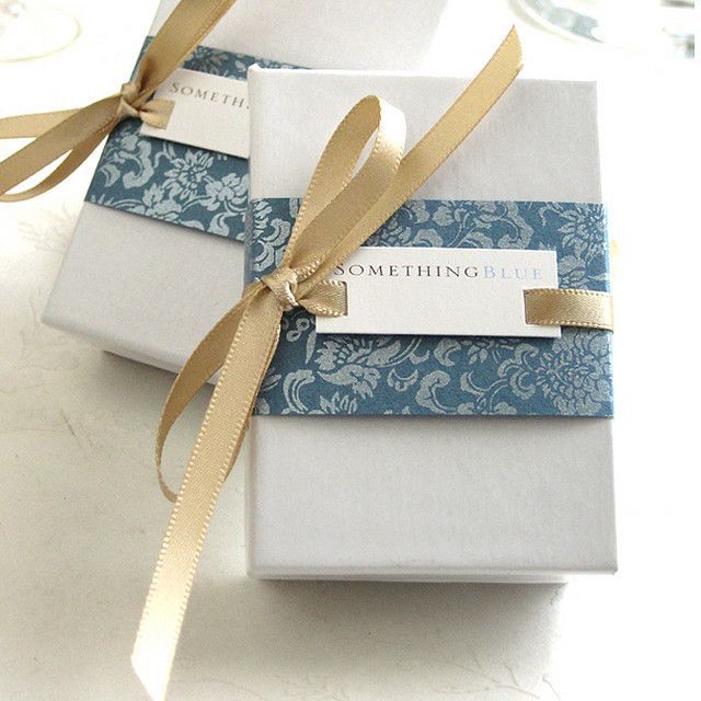 name plate with patterned paper and ribbon | 2009 Packaging/Gift Wrap by shopsom...