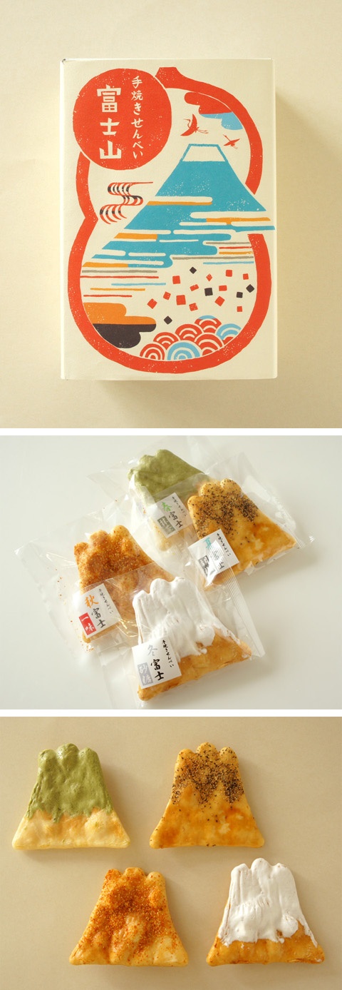 煎屋 手焼きせんべい 富士山: Sen-ya Fuji Mountain Homemade Senbei (cr...