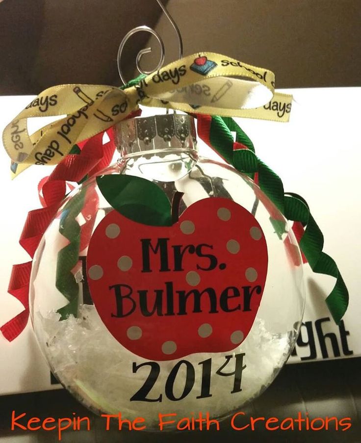 Custom Teacher Ornament - Personalized Teacher Ornament - Personalized Christmas...
