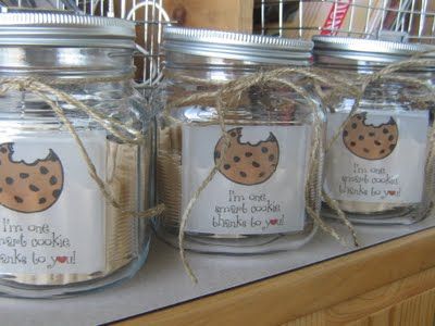 Cute teacher gift - I'm one smart cookie, thanks to you!