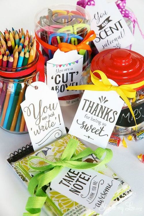 FREE Printable Teacher Appreciation Gift Tags. Take a look at all these ways to ...