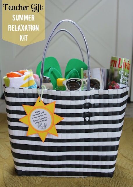 Show your teacher appreciation with a fun in the sun relaxation kit. The perfect...