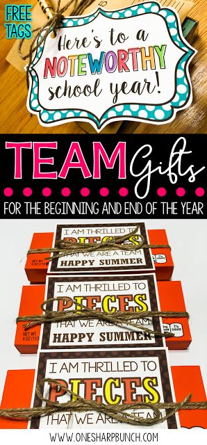 Get ready for back to school with these adorable team gifts! Simply print the…