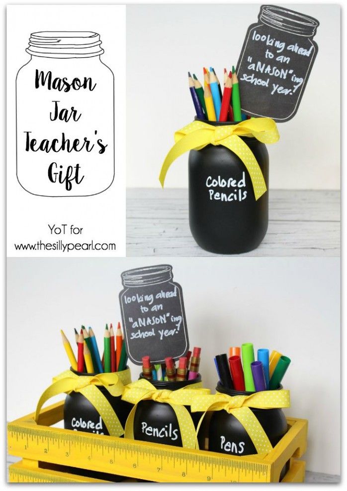 How to make a fun and useful Mason Jar Teacher's Gift