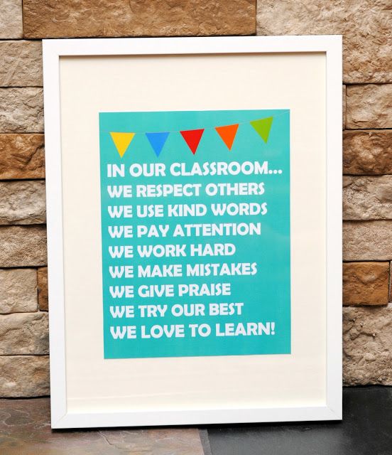 In Our Classroom We Do Poster free printable