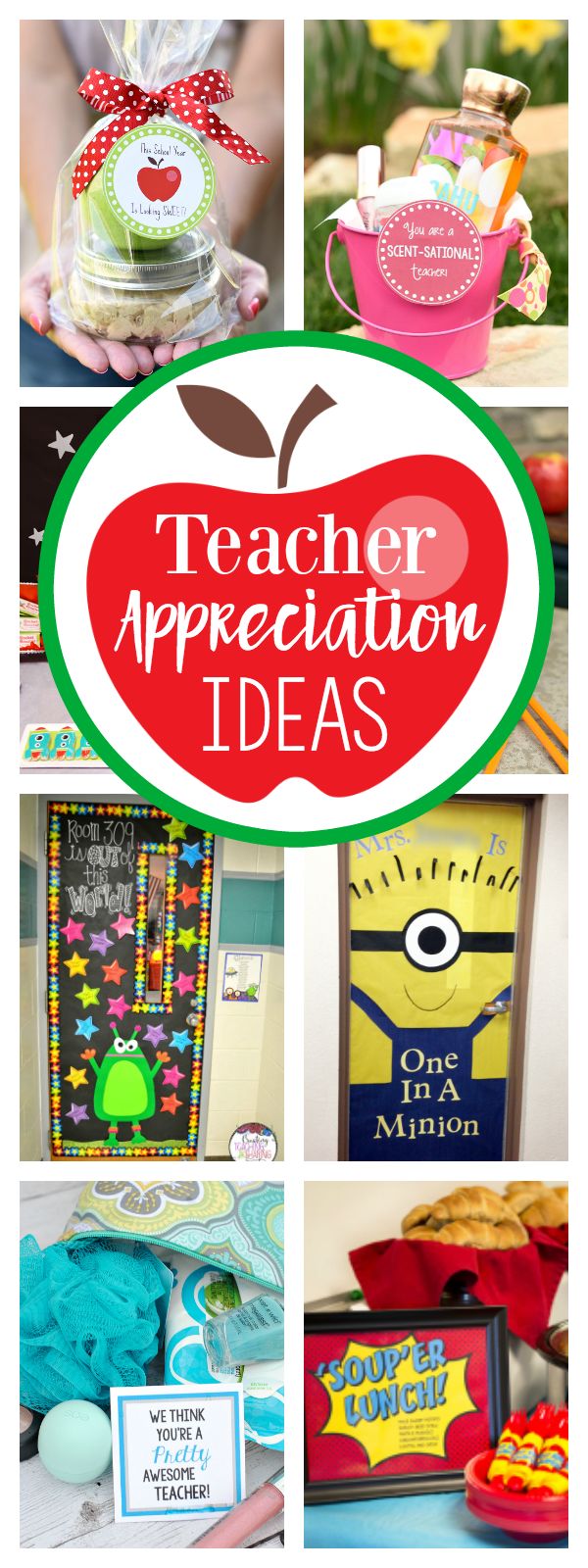 Teacher Appreciation Week Ideas-Teacher Gift Ideas, Door Decorations, Themes and...