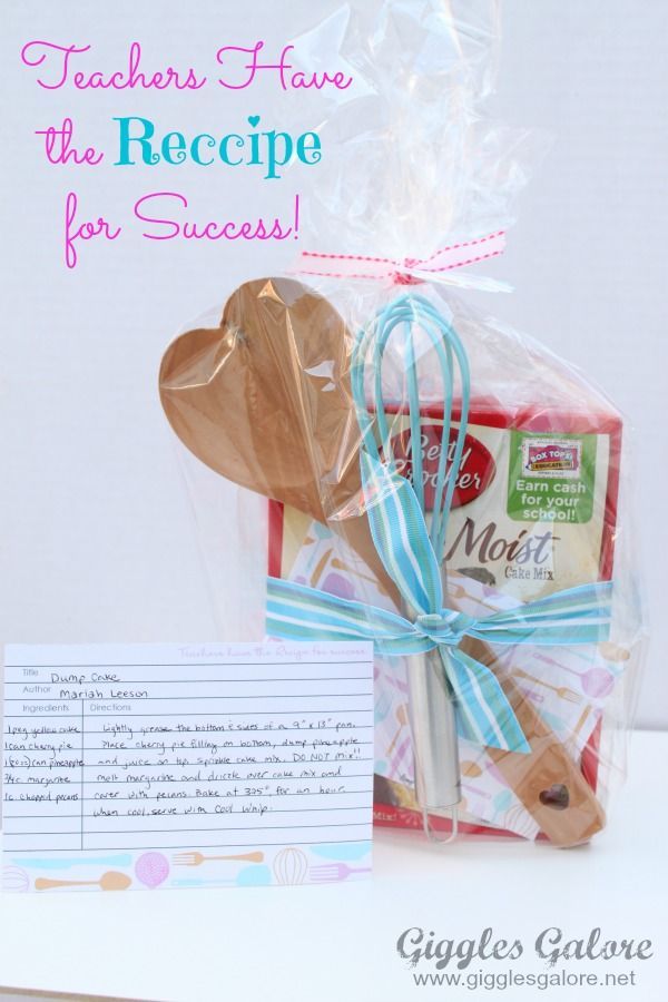 Teachers Have the Recipe for Success – Teacher Appreciation Gift