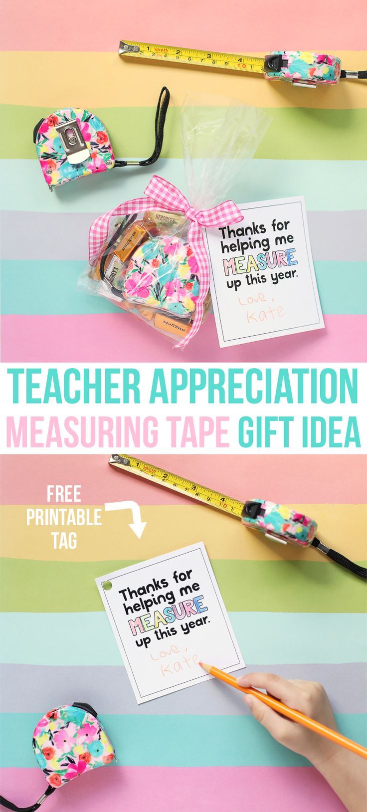 This easy teacher appreciation gift idea is a simple way to say thank you to the...