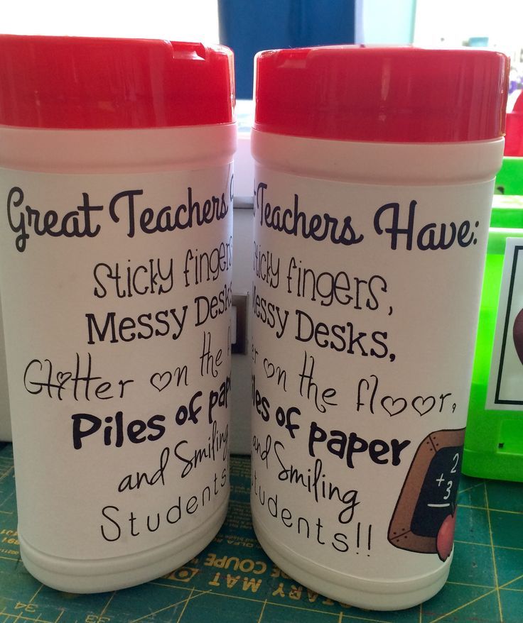 Wet Wipes for Teacher Gift basket on first day of school. Got the cute little…