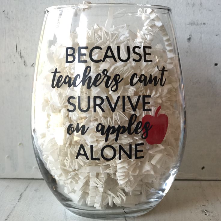 It's the TRUTH!  This stemless wineglass is a great gift for a Teacher App...