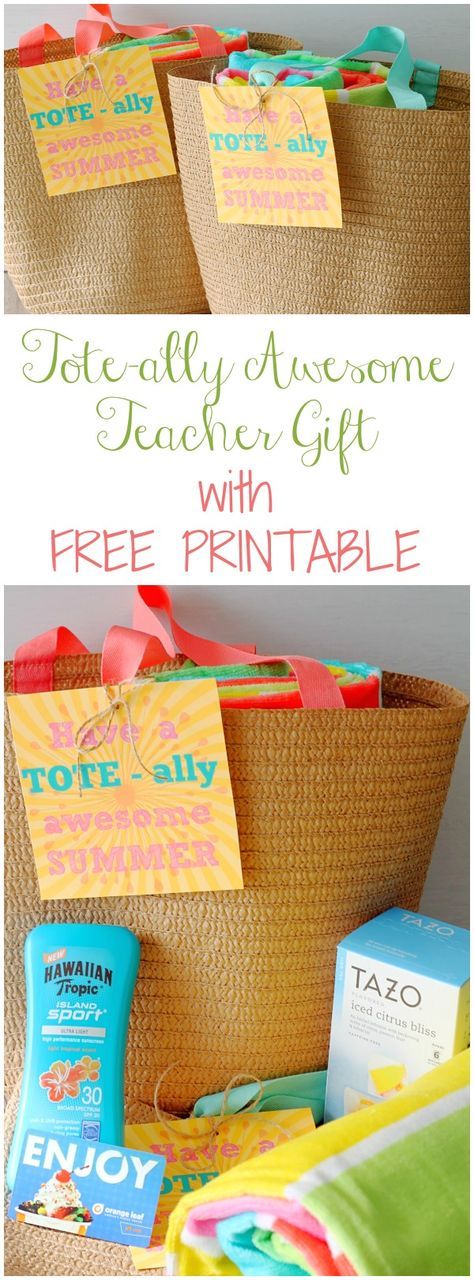 Totally Awesome Teacher Gift Free Printable - Teacher Gift Idea - teacher apprec...