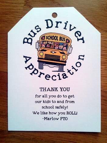 bus driver appreciation would be better with rolos attached