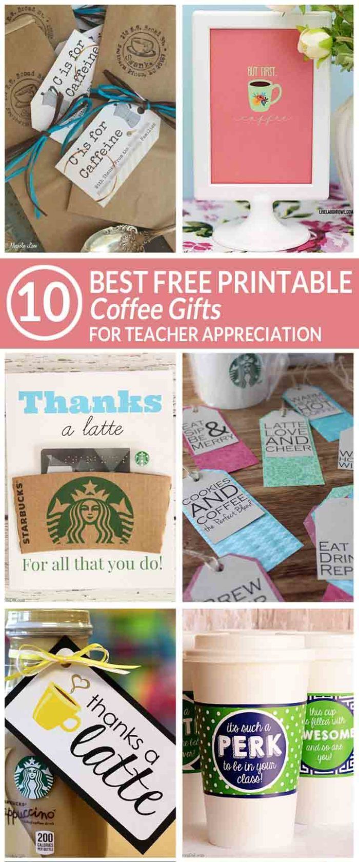 easy teacher gift | free printable coffee teacher appreciation gifts | free teac...