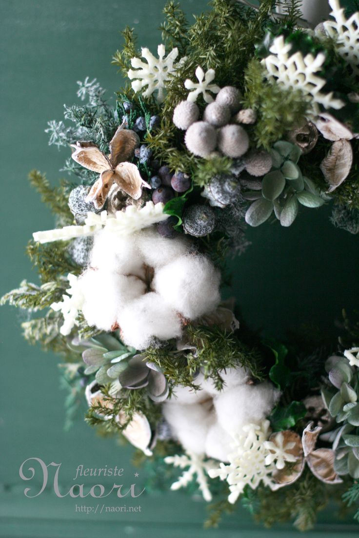 Christmas wreath 2013 クリスマスリース snowflake