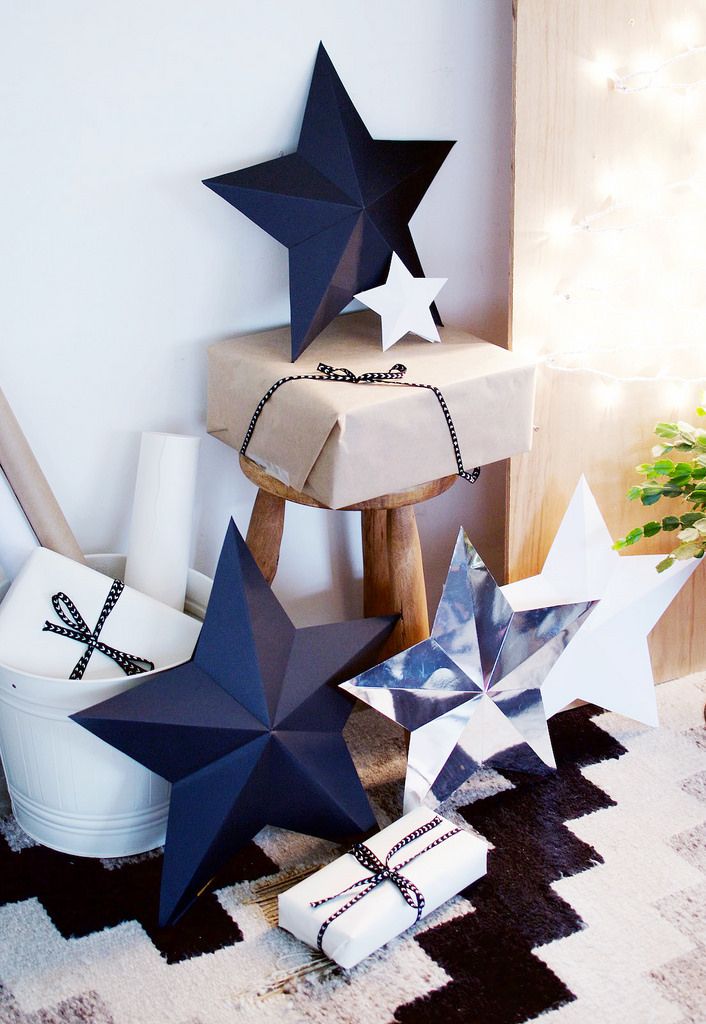 DIY 3D Star Decorations / Wrapping