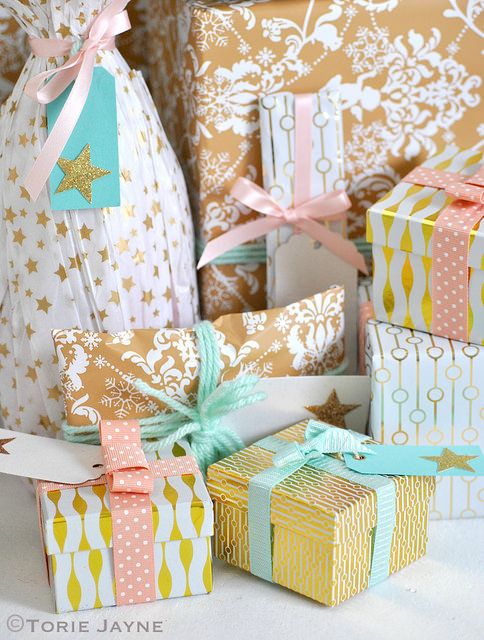 Gift wrapping ideas by Torie Jayne