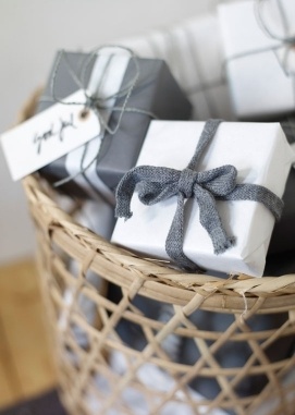 ~Gray and white wrapping