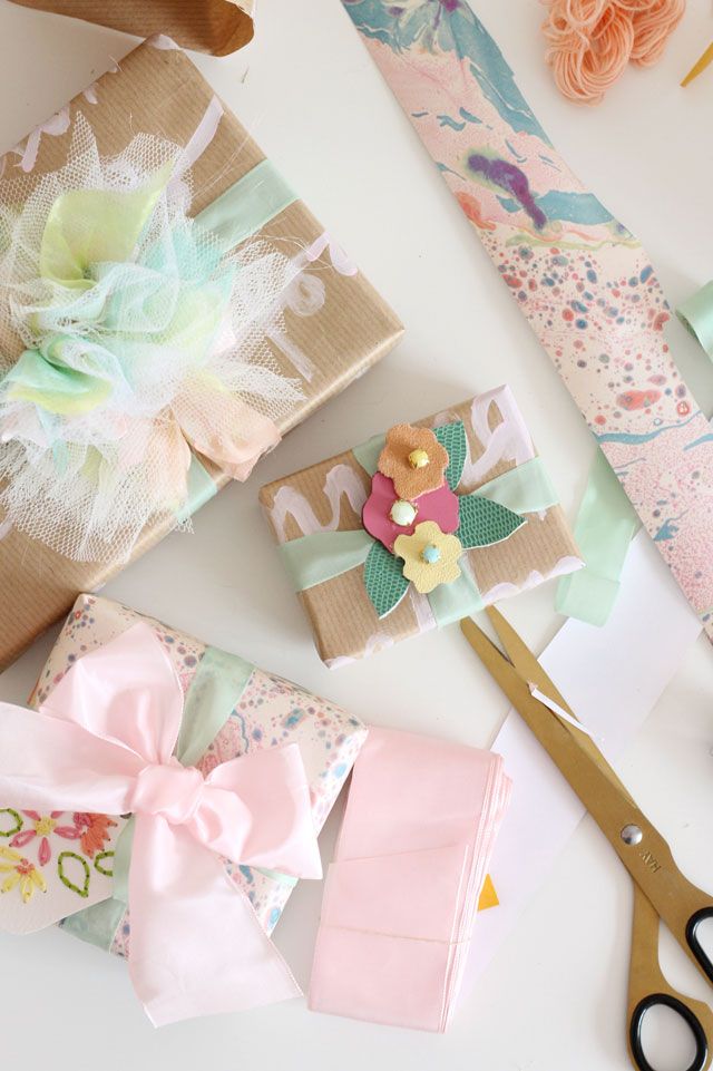 Spring gift wrapping
