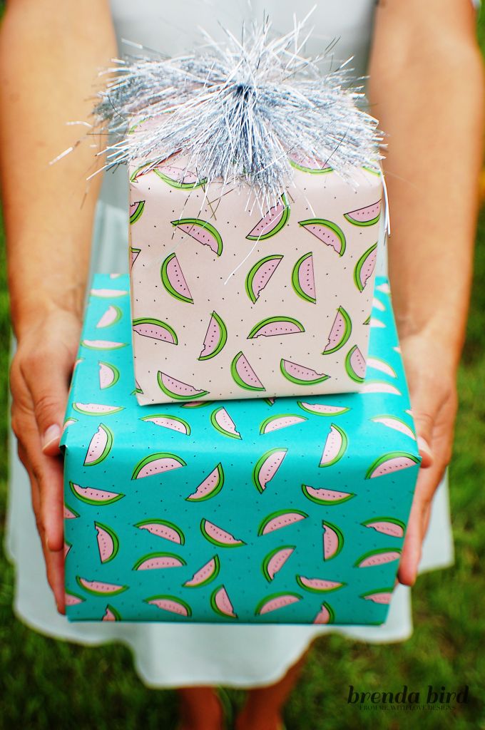 Watermelon Wrapping Paper - from Watermelon week at Dreamsicle Sisters!