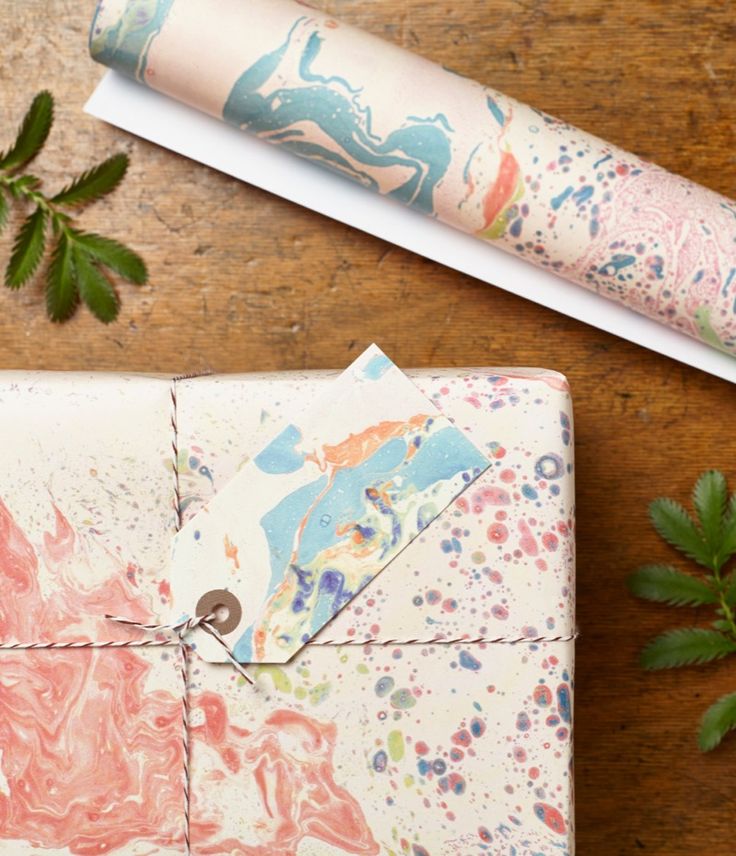 Wrap - Marbled Koi - Marbled Collection - Katie Leamon - Telegram Paper Goods