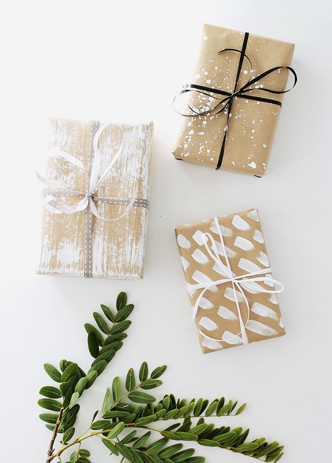 i love simple gift wrap, and i love a simple kraft paper gift wrap — but i wan...