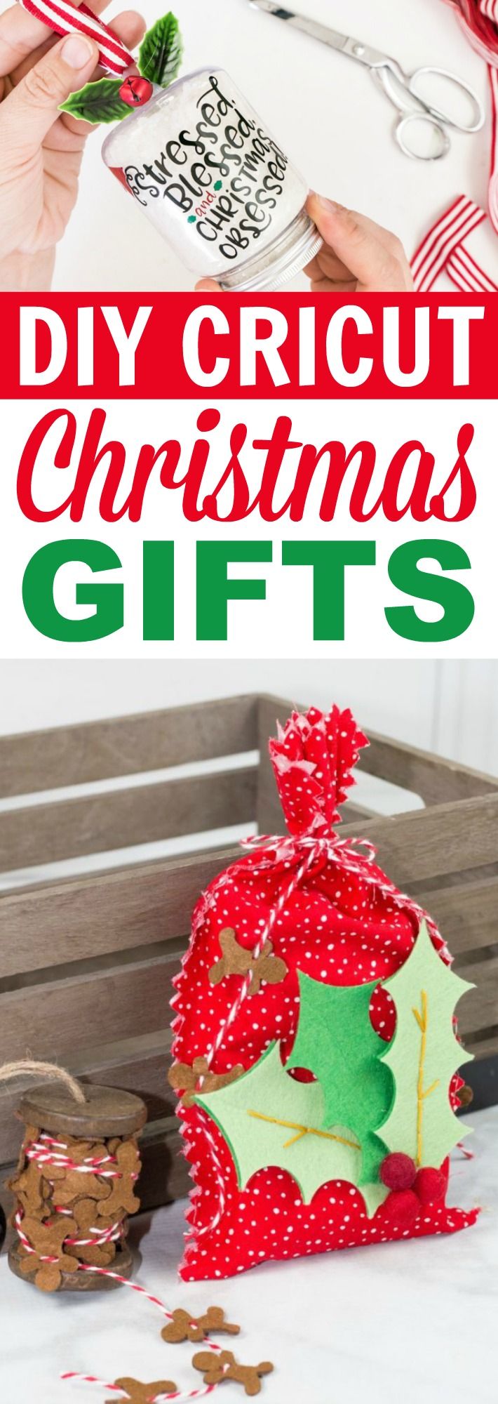 I love Christmas crafts and these DIY Cricut Christmas Gifts are perfect to make...