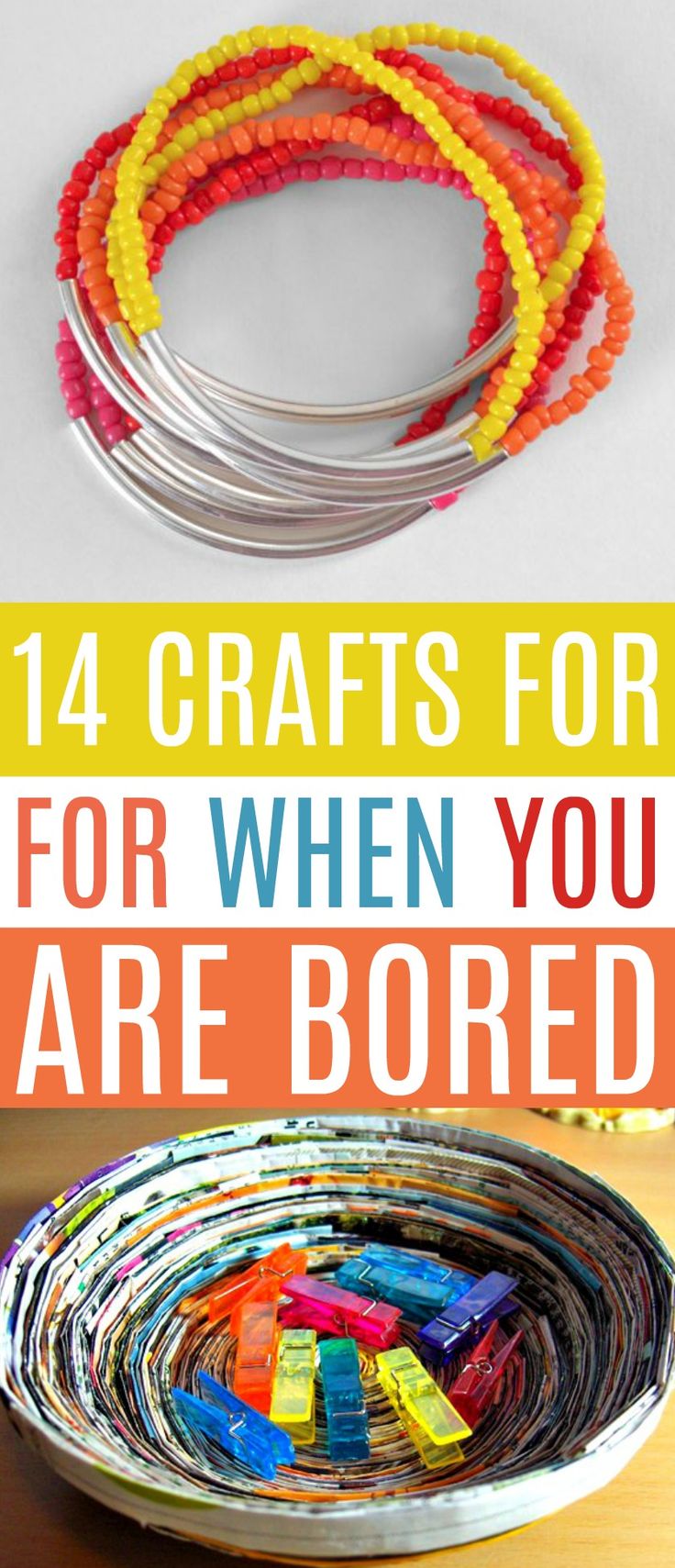 So here are just 14 crafts for when you are bored, you’re sure to love them! T...