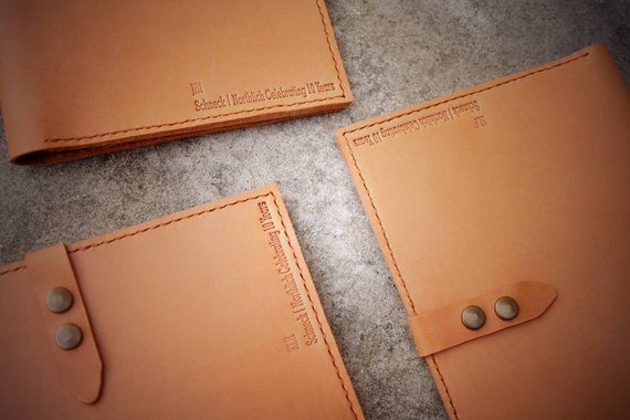 Personalized Corporate gifts, Leather Portfolio, Wedding, Client Gift ideas, Gif...