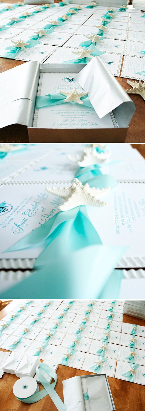 Gifts Wrapping Package Beautiful Beach Wedding Invitations The Sea
