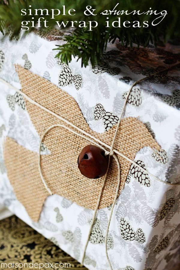 Beautiful, creative, and thrifty gift wrap ideas via maisondepax.com #diy…