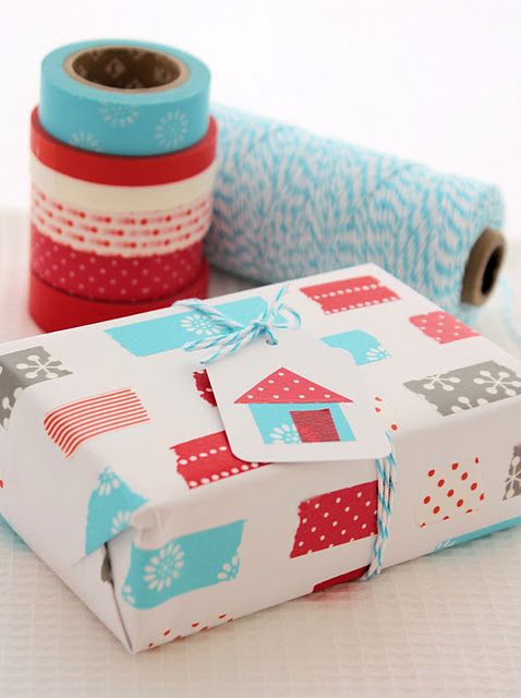 packaging with washi tape
