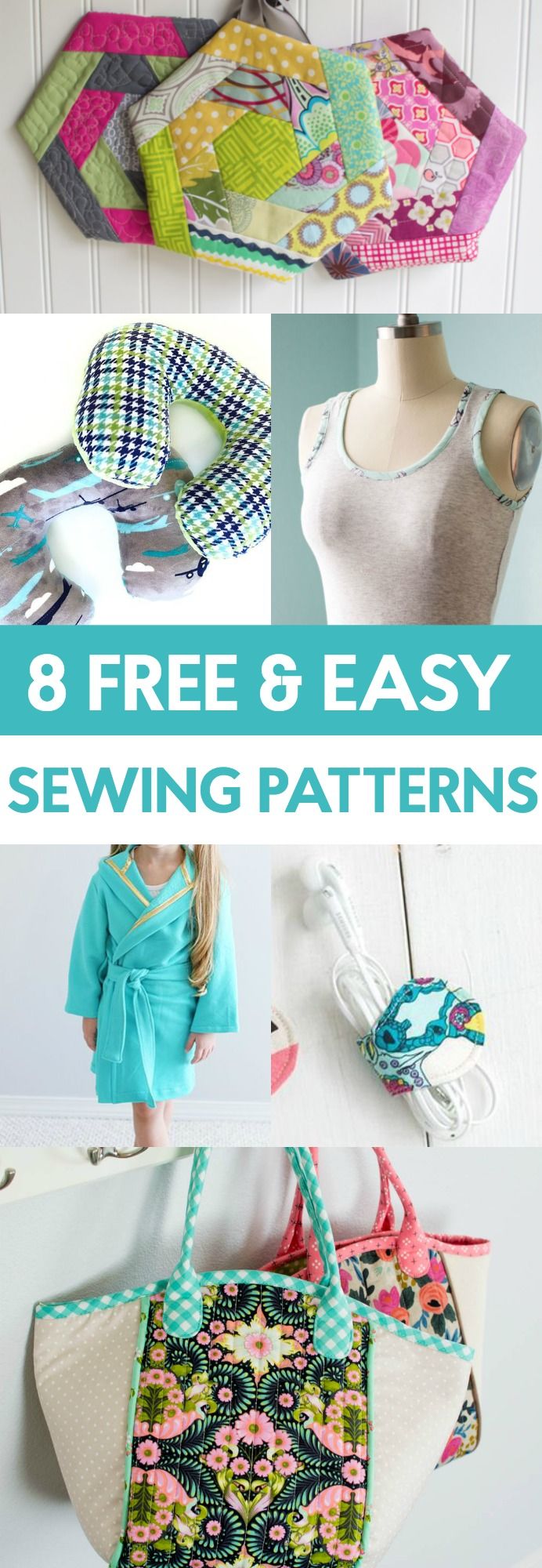 These 8 free sewing patterns for beginners are incredible. The instructions are ...