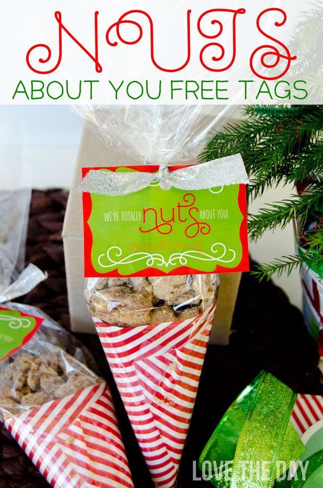 ‘Nuts About You’ FREE Christmas Printable Tags