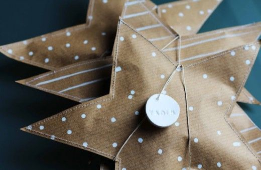 Gift wrap stars by Jeanne and the Moon