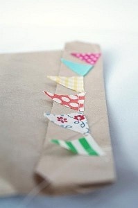 wrap with scraps bunting