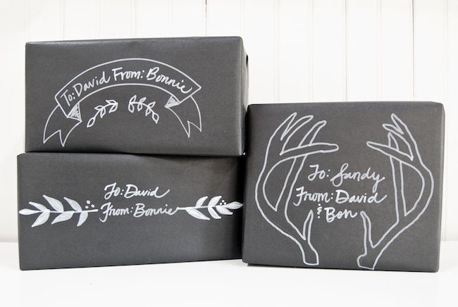 ♥ Chalkboard wrapping paper